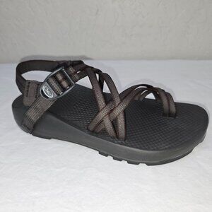 Chaco COLORADO MADE USA Men's Brown & Charcoal Gray Strappy Toe Loop Sz. 9